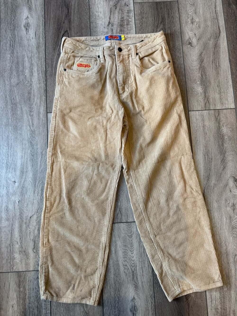 Empyre Boom Box Corduroy Skate Pants Size 30 Tan Baggy Loose